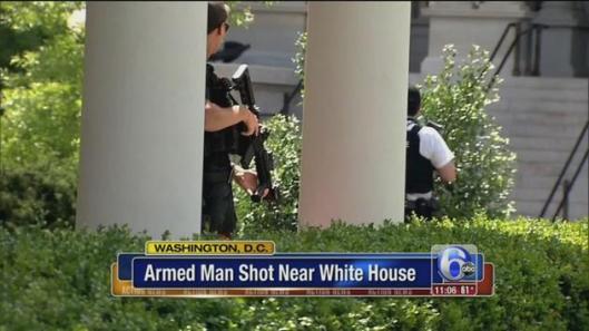 Armed Man Shot Near White House, Secret Service agents